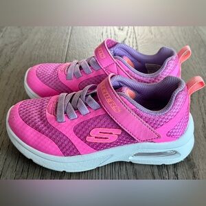 Toddler Girl’s Pink & Purple Skechers Shoes Size 11.5, Kid’s Athletic Shoes